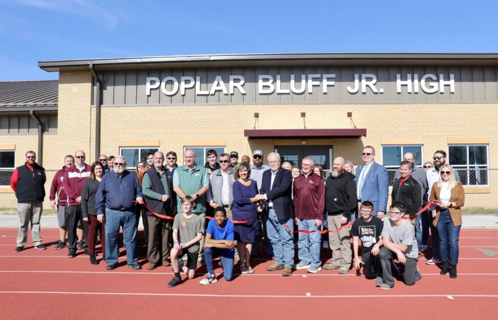 Hosted by the Greater Poplar Bluff Area Chamber of Commerce, a ribbon-cutting ceremony was held for the Activity Center on Friday, Feb. 2, at PBJHS. (Source: Tim Krakowiak/Poplar Bluff R-I School District)