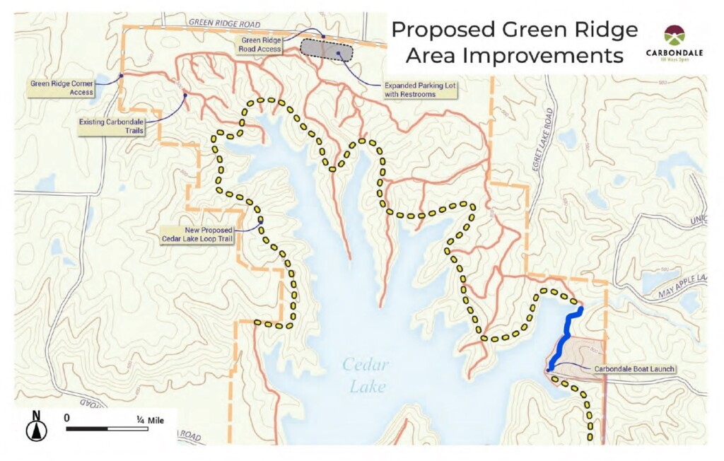 ADA Addition Project Development Plan of Cedar Lake (Source: Eva Fisher/City of Carbondale)