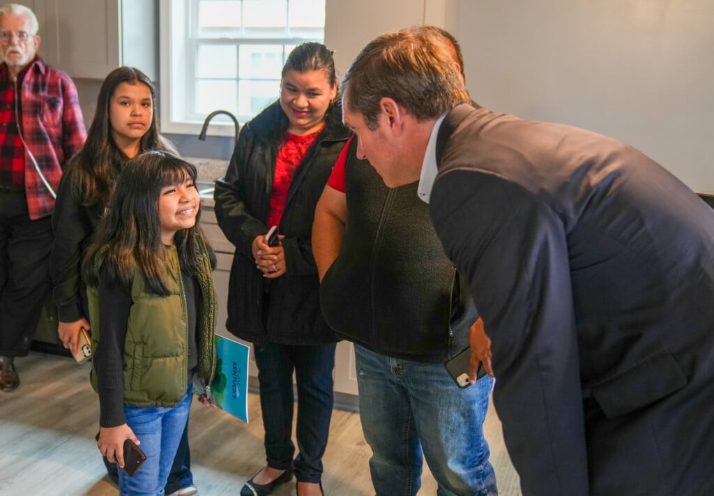 Kentucky Gov. Andy Beshear attended a home dedication in Mayfield onMarch 1 (Source: Governor Andy Beshear/Facebook)