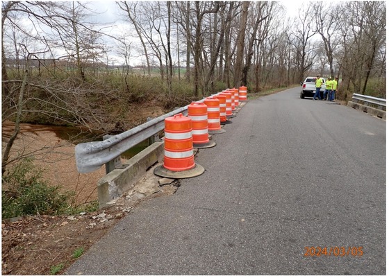 Ceredo Road Bridge damage (Source: KYTC)