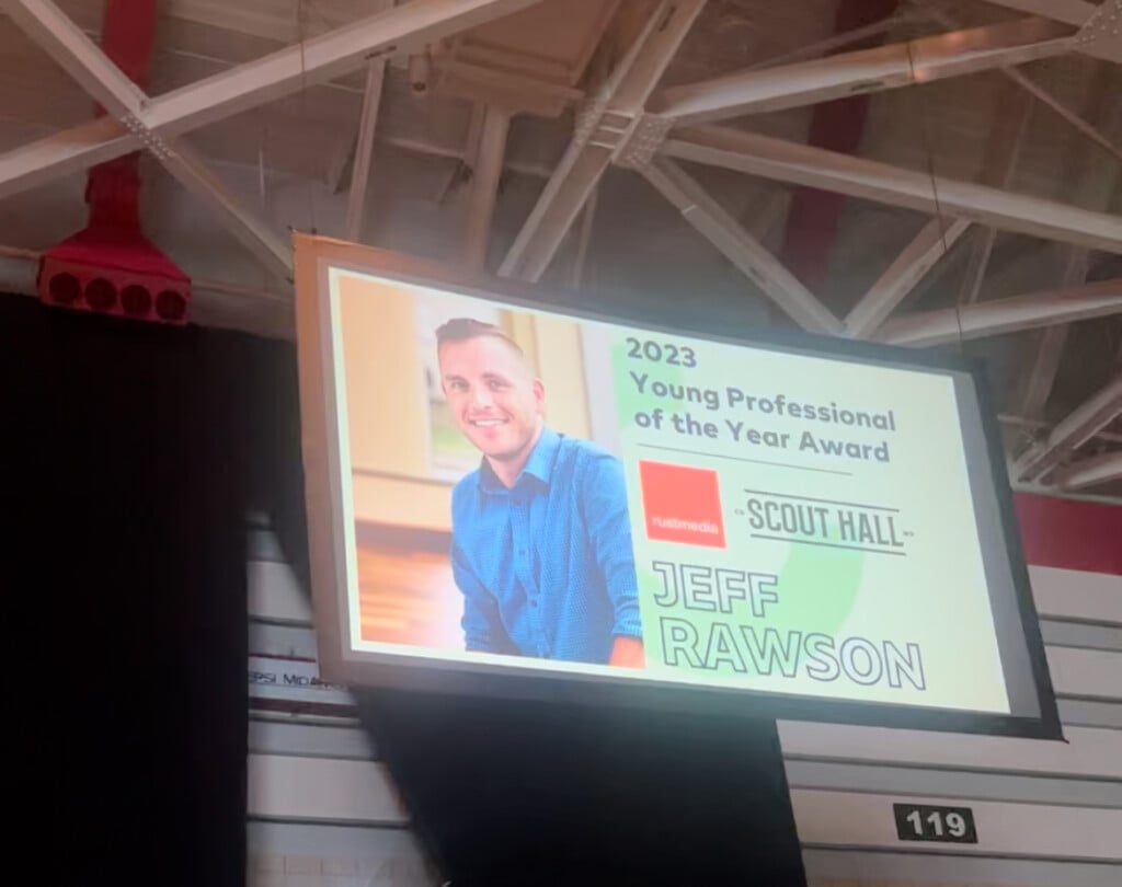 Jeff Rawson of Scout Hall won the 2023 Young Professional of the Year Award.