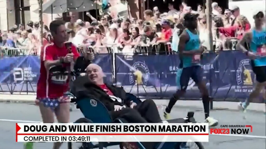 Doug And Willie Finish Boston Marathon