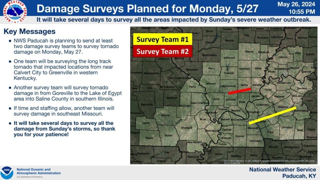 NWS to survey tornado damage in southern IL, western KY - KBSI FOX23 ...