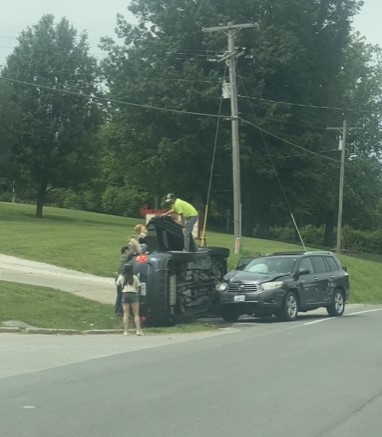 Crash on Hwy. 61 north of Jackson (Source Danielle Torbet/NOW app)