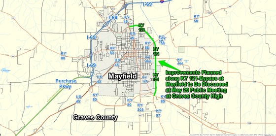 KY 121 bypass plan (Source: KYTC)