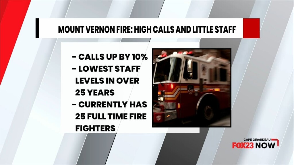 High Calls, Small Staff At Mount Vernon Fire Department