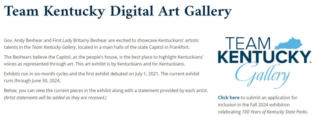 Kentuckians invited to submit art, photos for Team Kentucky Gallery ...