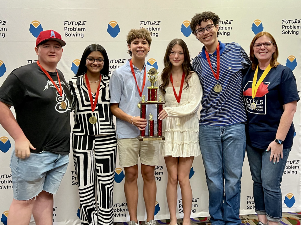 Gavin Schooley Riya Patel Brennen Hartman Allison Ricketts Jack Nelson Melissa Bryan Coach (Source: McCracken County Public Schools)