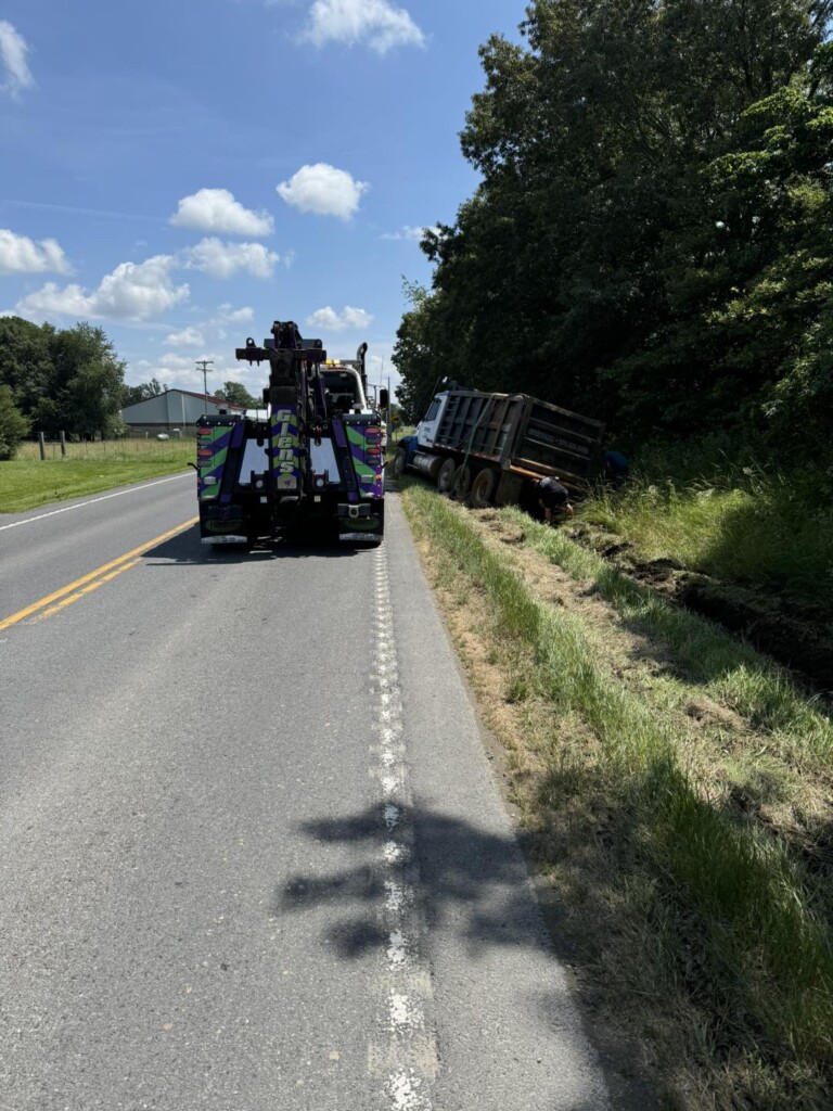 US 45 South dump truck crash (Source: Graves County Sheriff's Office/Facebook)