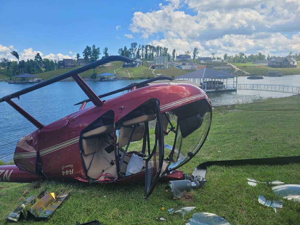 helicopter crash (Source: Marshall County Rescue Squad/Facebook)