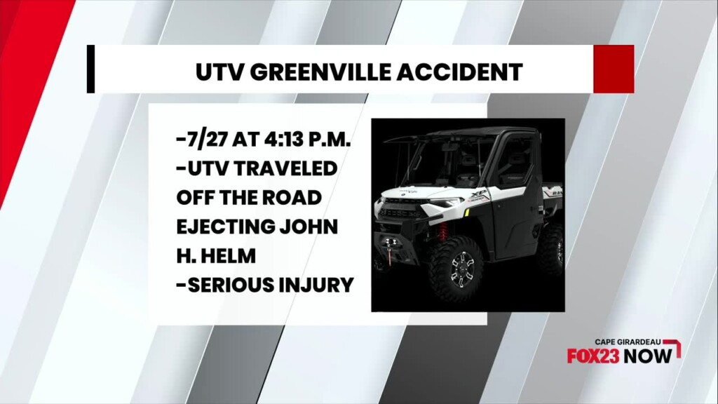 1 Injured In Utv Crash In Greenville