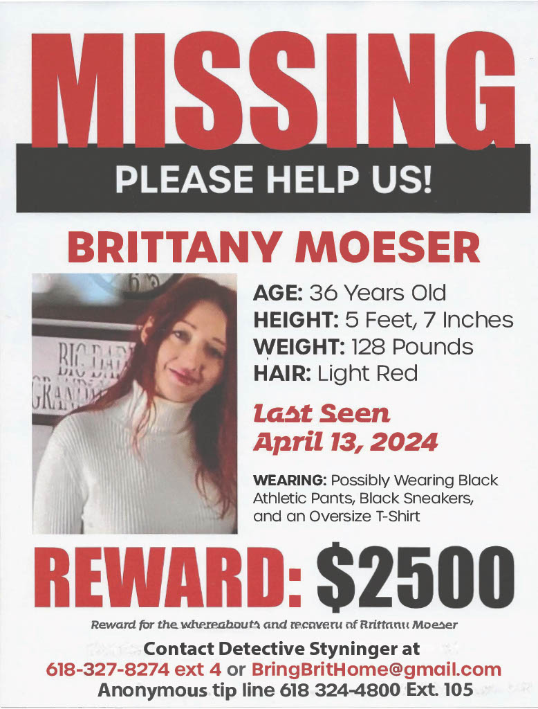 reward offerd for info leading to missing woman (Source: Washington County Sheriff's Office, Nashville, Illinois/Facebook)