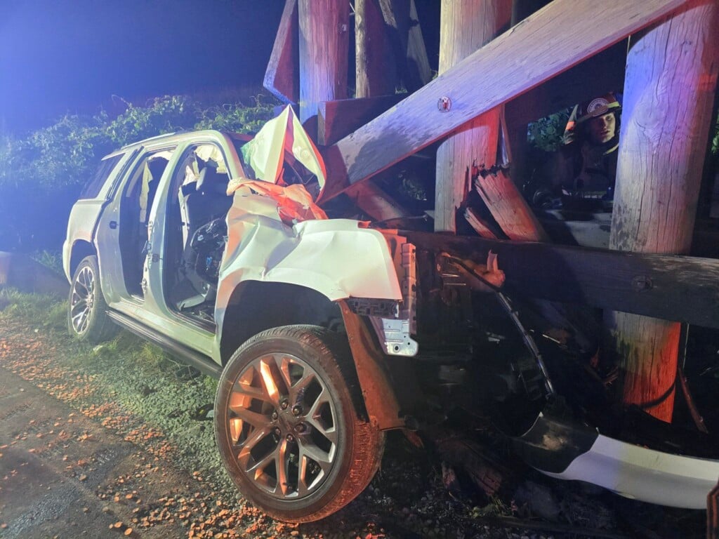 Railroad Overpass Crash (Source: McCracken County Sheriff's Office/ Facebook)