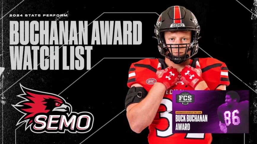 Bryce Norman makes the 2024 Buck Buchanan Award Preseason Watch List (Source: semoredhawks.com)