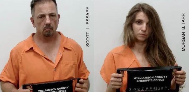 Scott L. Essary and Morgan B. Tarr (Source: Williamson County Sheriffs Office/Facebook)