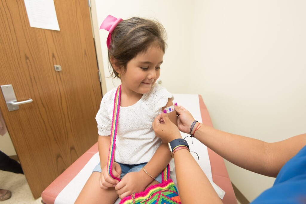 child receives vaccine (Source: Pexels/CDC Library)