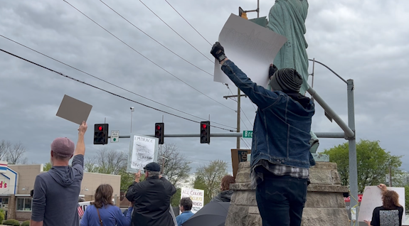 Pro Democracy Protesters Rally At Capaha Park’s Freedom Corner For "no Kings" Protest