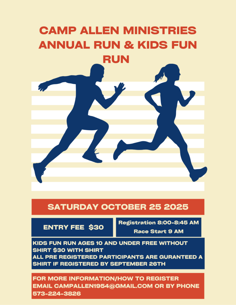 2025 Camp Allen Ministries Annual Run Kids Fun Run