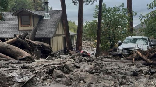 Mudslides Trap Drivers, Bury Roads And Damage Homes In Southern California