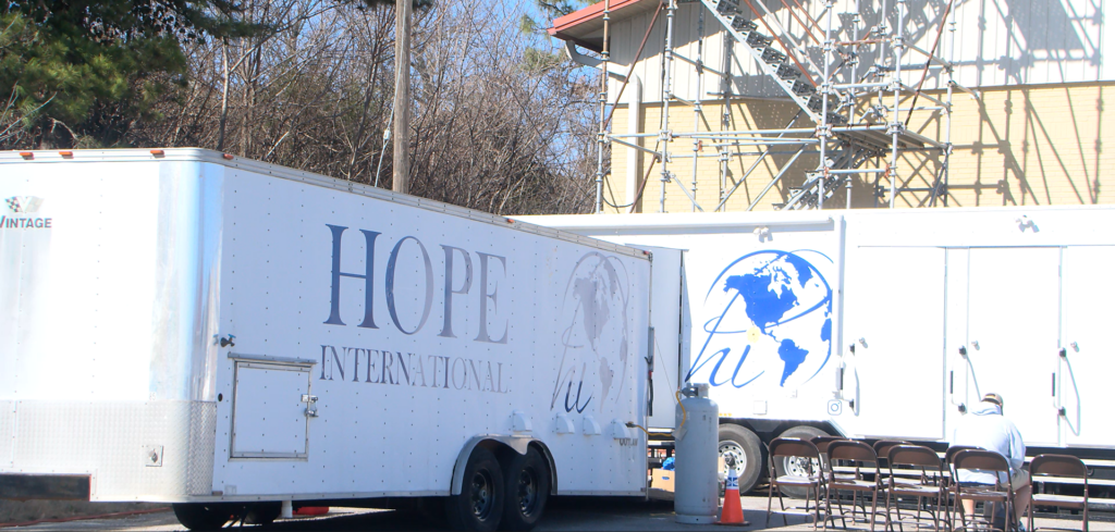 Hope International- mobile services for gas outage