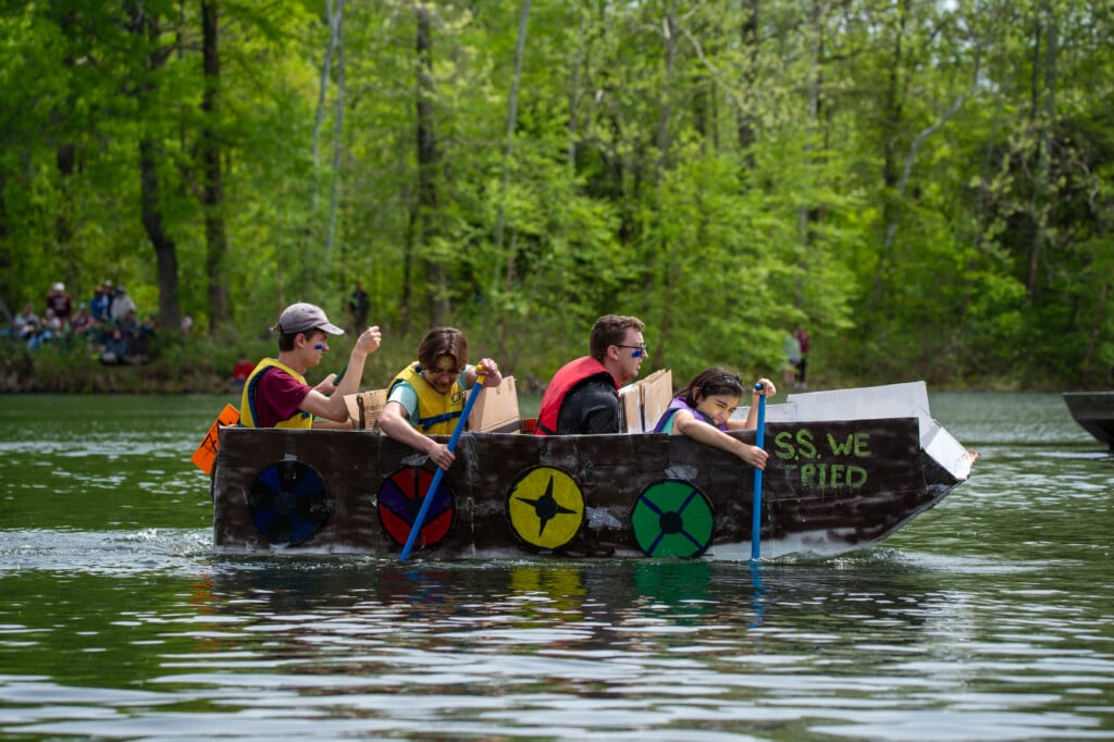 The 49th Annual Cardboard Boat Regatta SOURCE-https://ton.siu.edu/campus-programs/carbondale-boat-regatta.php