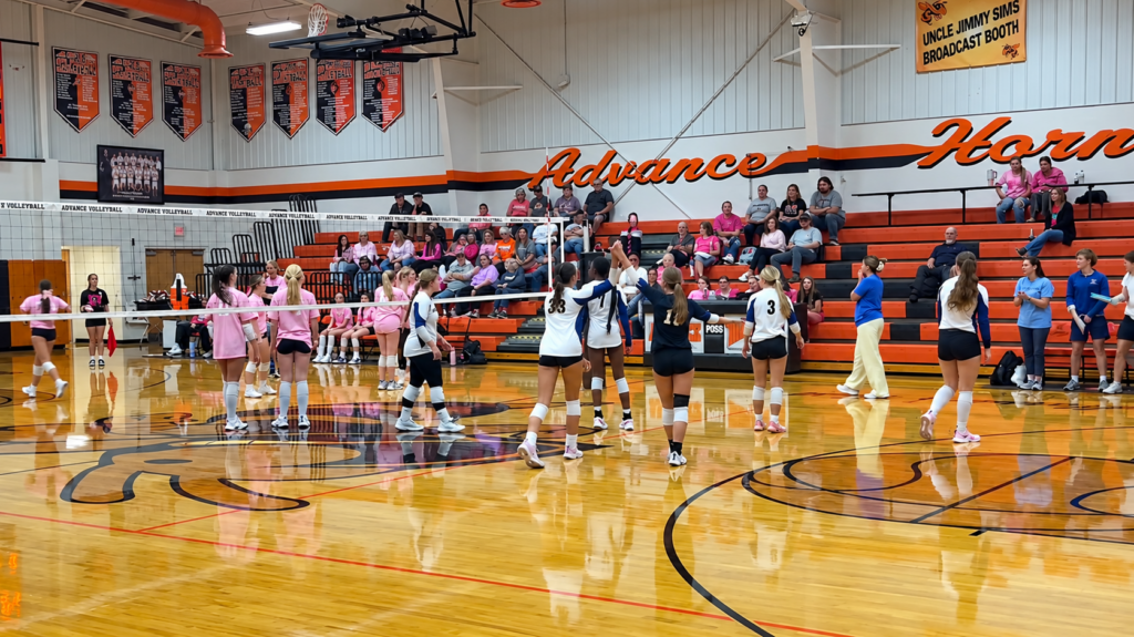 Crisp Gym Volleyball Action