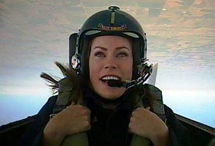 Vanessa flies with the Blue Angels