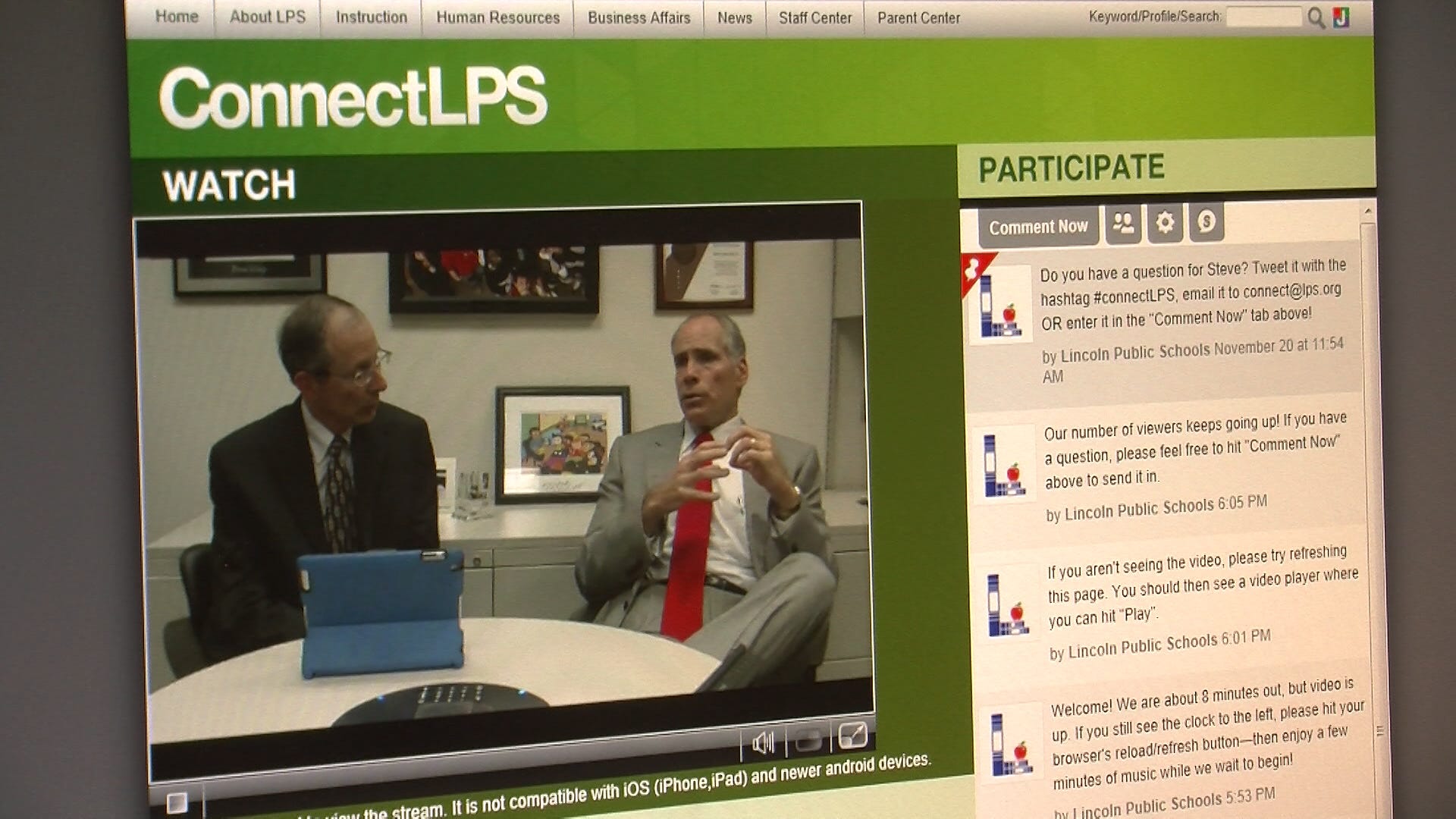 LPS Goes Digital for Q & A