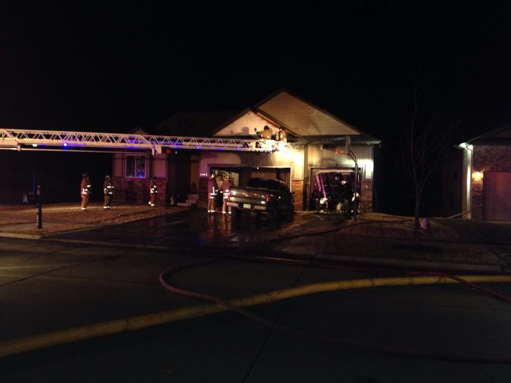 Turkey fryer mishap lights garage on fire