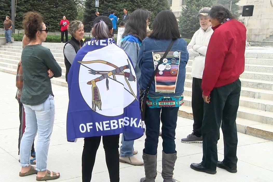 Native American allies protest police brutality
