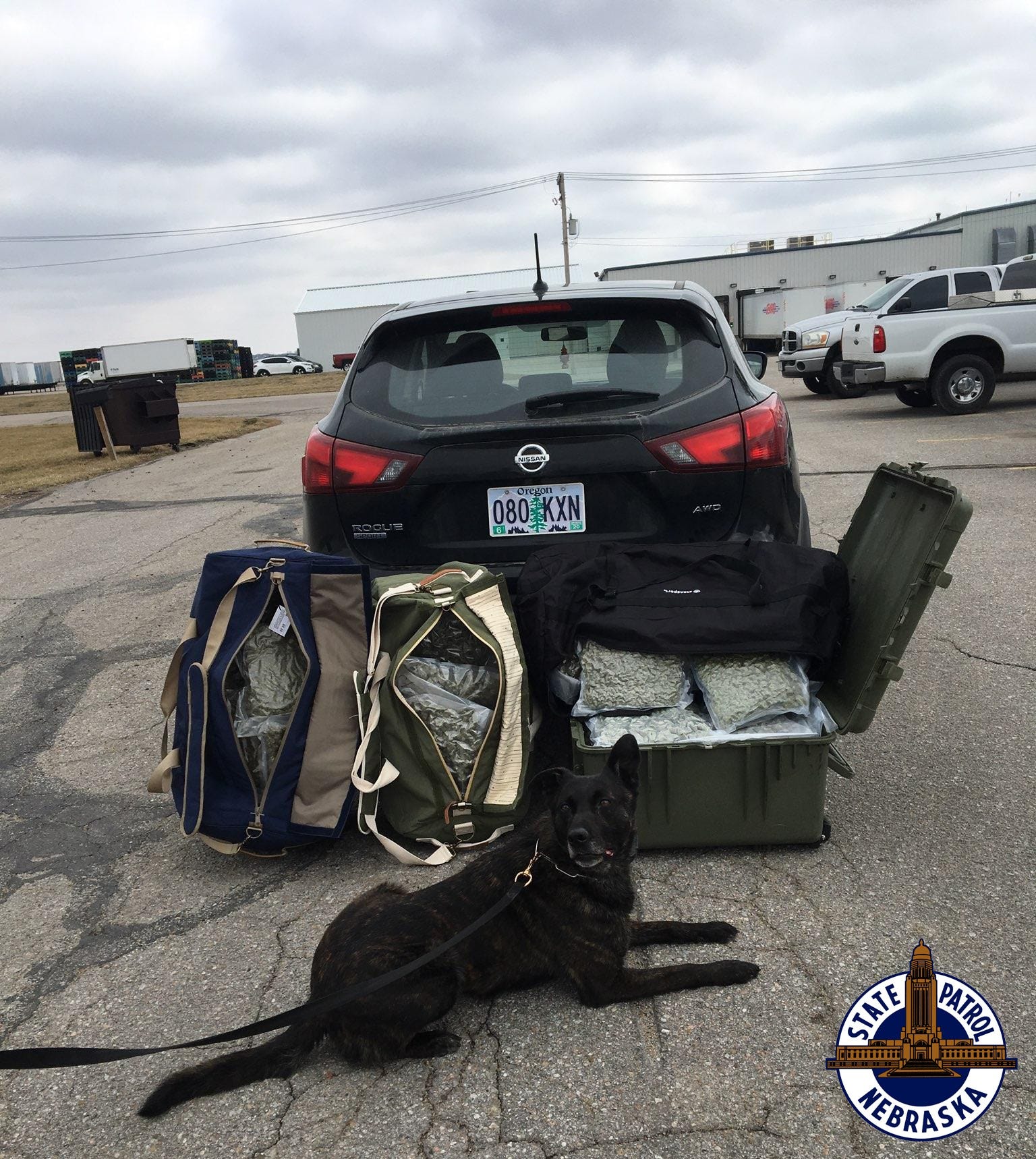 State Patrol seizes 399 pounds of pot in traffic stops