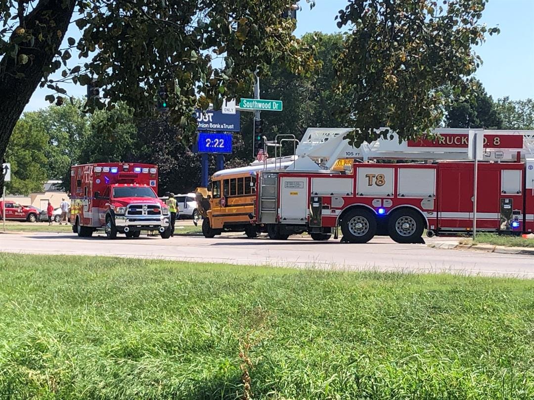 Student taken to hospital after accident involving school bus
