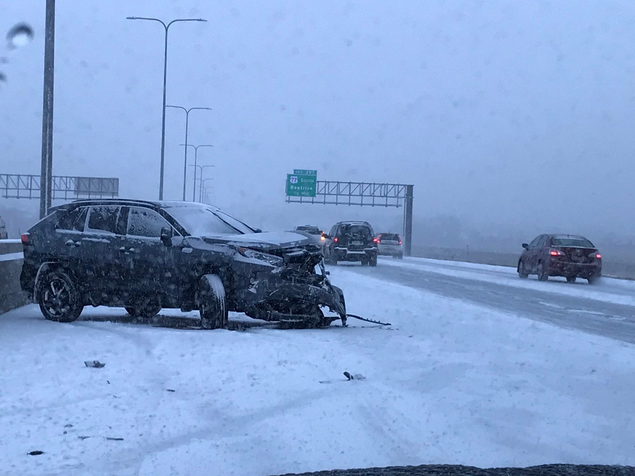 City warns of slick streets as police respond to accidents acros