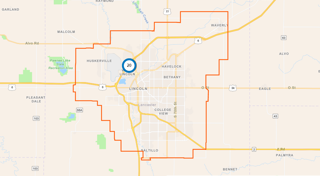 Les Power Outage Map UPDATE: power restored to LES customers in northwest Lincoln
