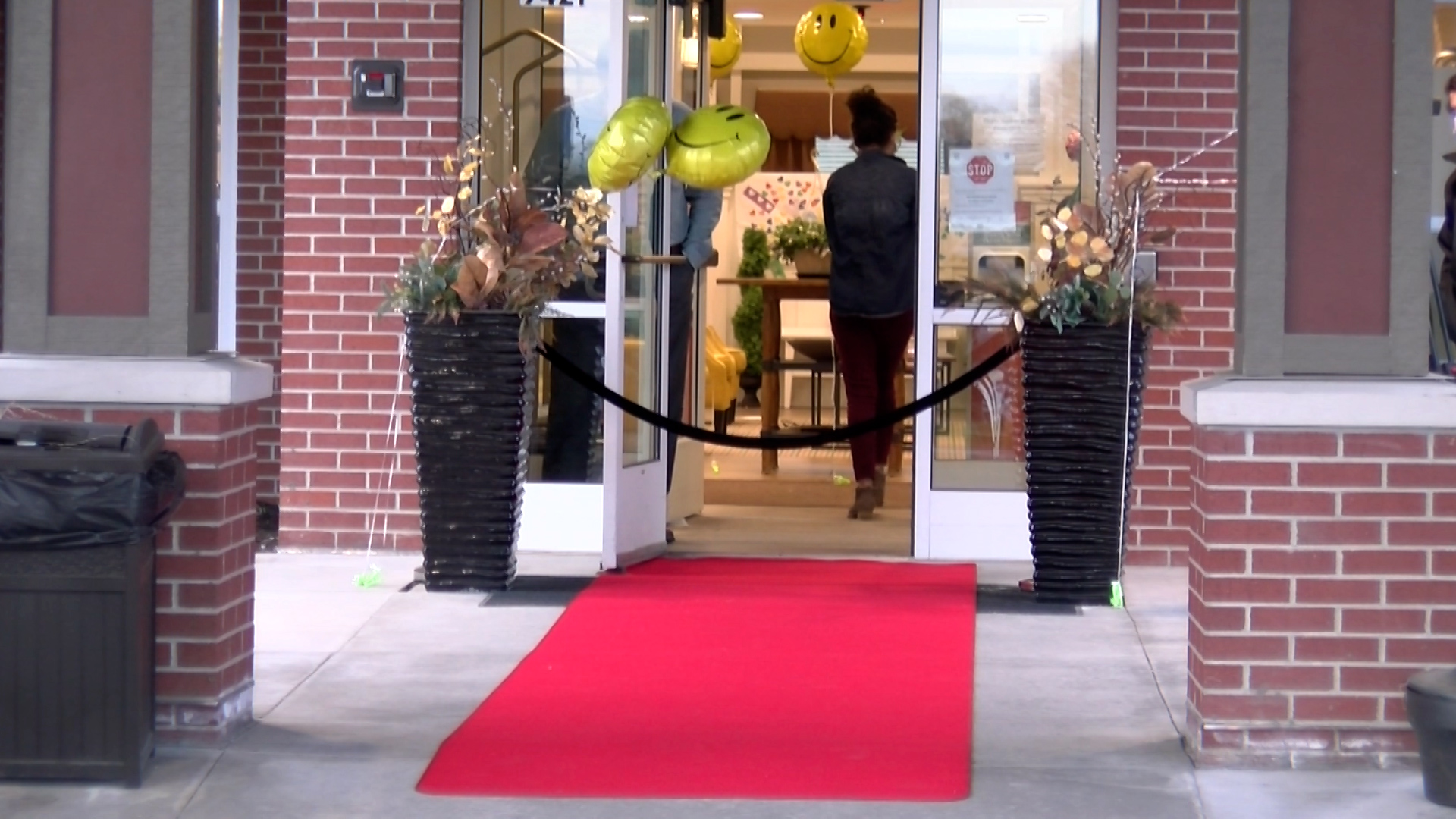 Longterm care workers given red carpet treatment as they arrive to work