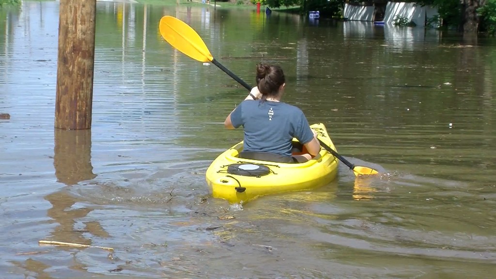 Woman In Kayake In Lincoln Street
