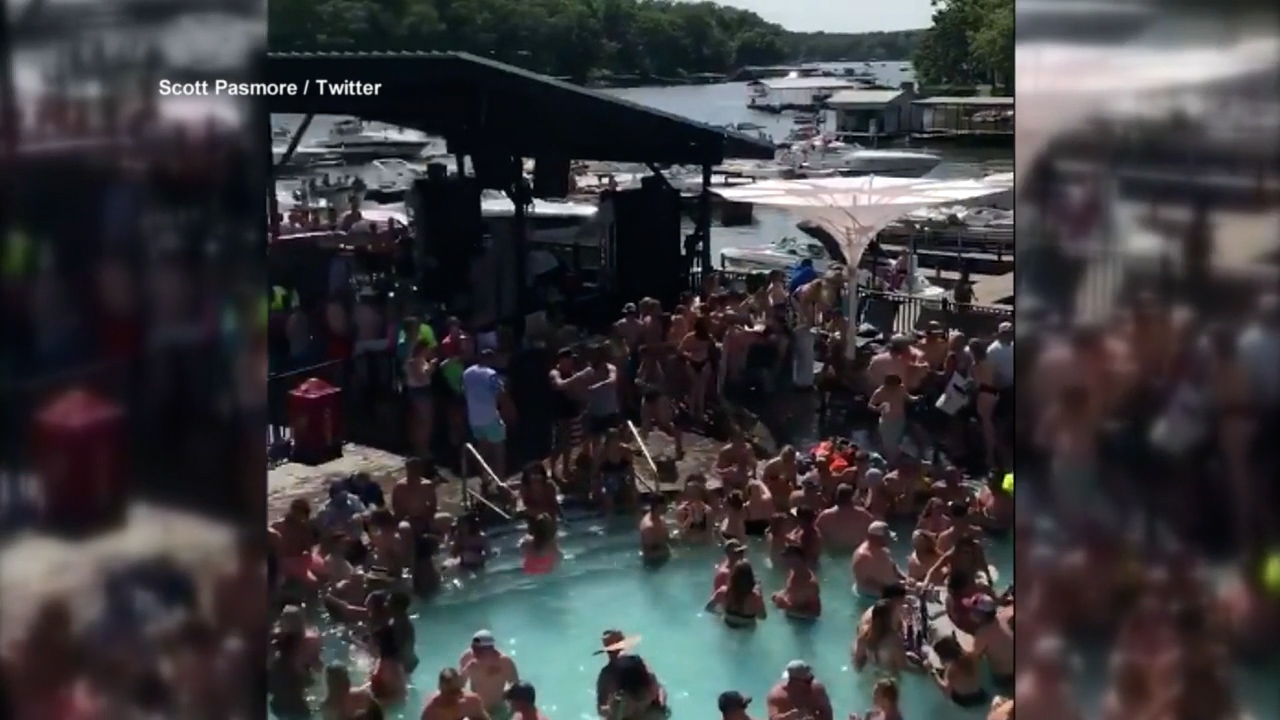 Missouri’s Lake of the Ozarks packed amid COVID-19 pandemic