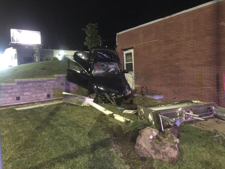 Lincoln Police respond to rollover crash near 42nd and O Street