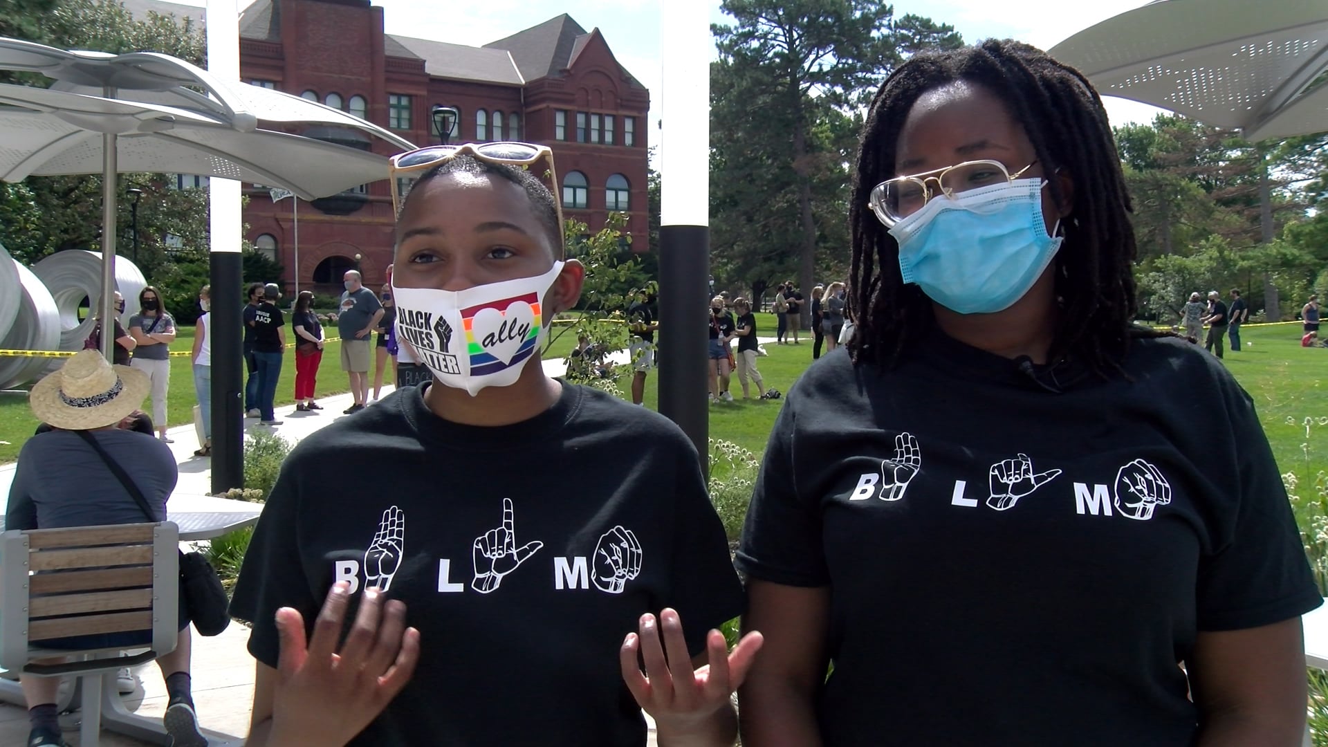 Students host first BLM rally at Nebraska Wesleyan University