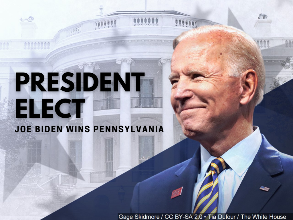 BREAKING Biden surpasses 270, now PresidentElect