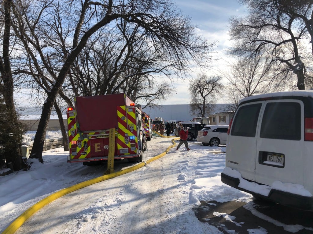 Trailer fire