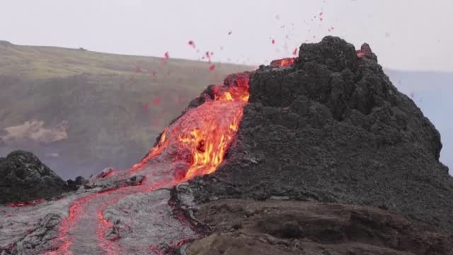 Long Dormant Volcano Erupts In Iceland