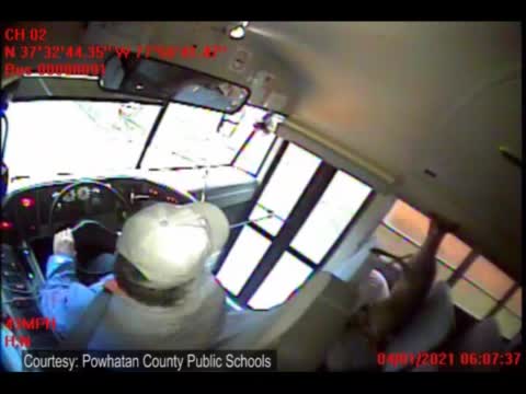 Deer Flies Through A Bus Windshield