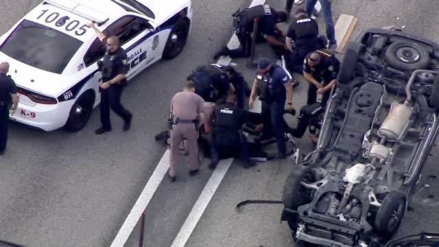 High Speed Chase Ends In A Rollover Crash In Florida