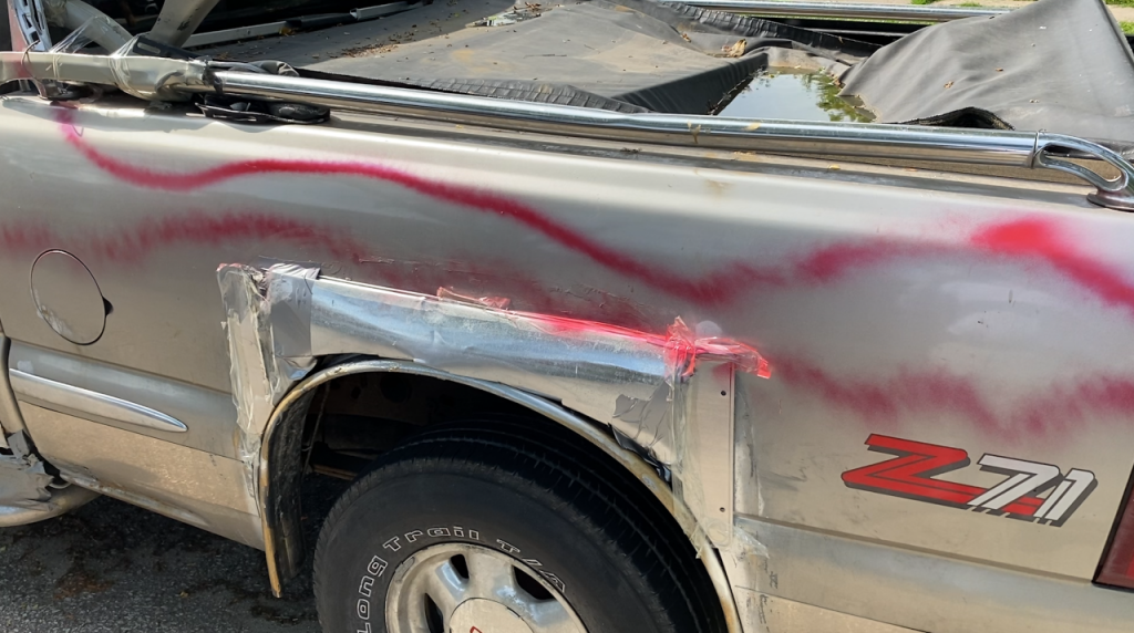 Graffiti On A Vehicle Near 13th And B St