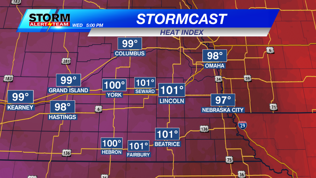 Tuesday evening storms followed by higher heat and humidity