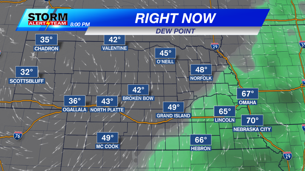 Drier air moves in; Coolest temperatures in over a week