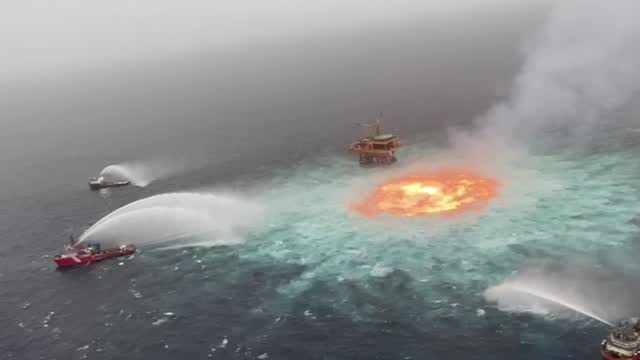 Eye Of Fire In Gulf Of Mexico