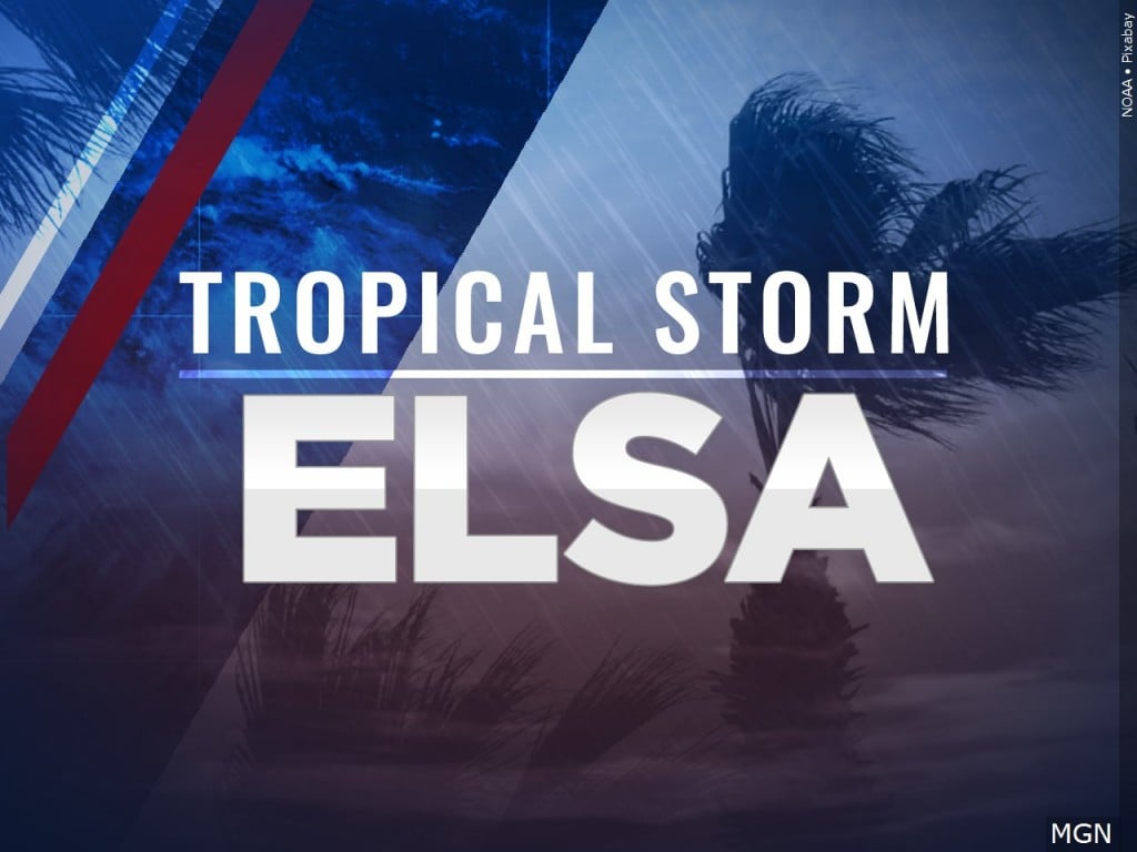 Tropical Storm Elsa Graphic