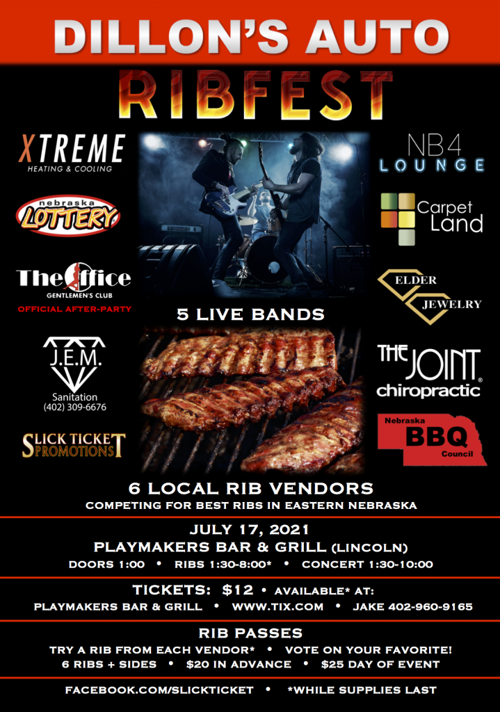 Ribfest announces lineup of bands and barbecue vendors